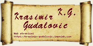 Krasimir Gudalović vizit kartica